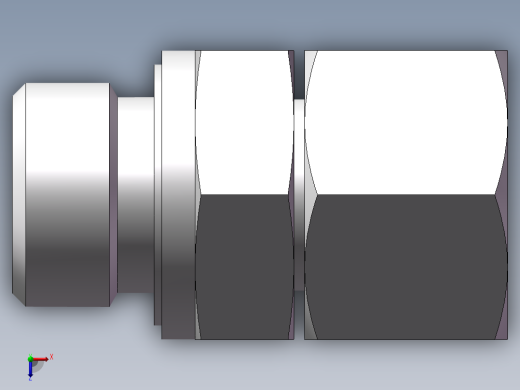 直通管螺纹组合接头、2BC-08-22WD俯视缩略图