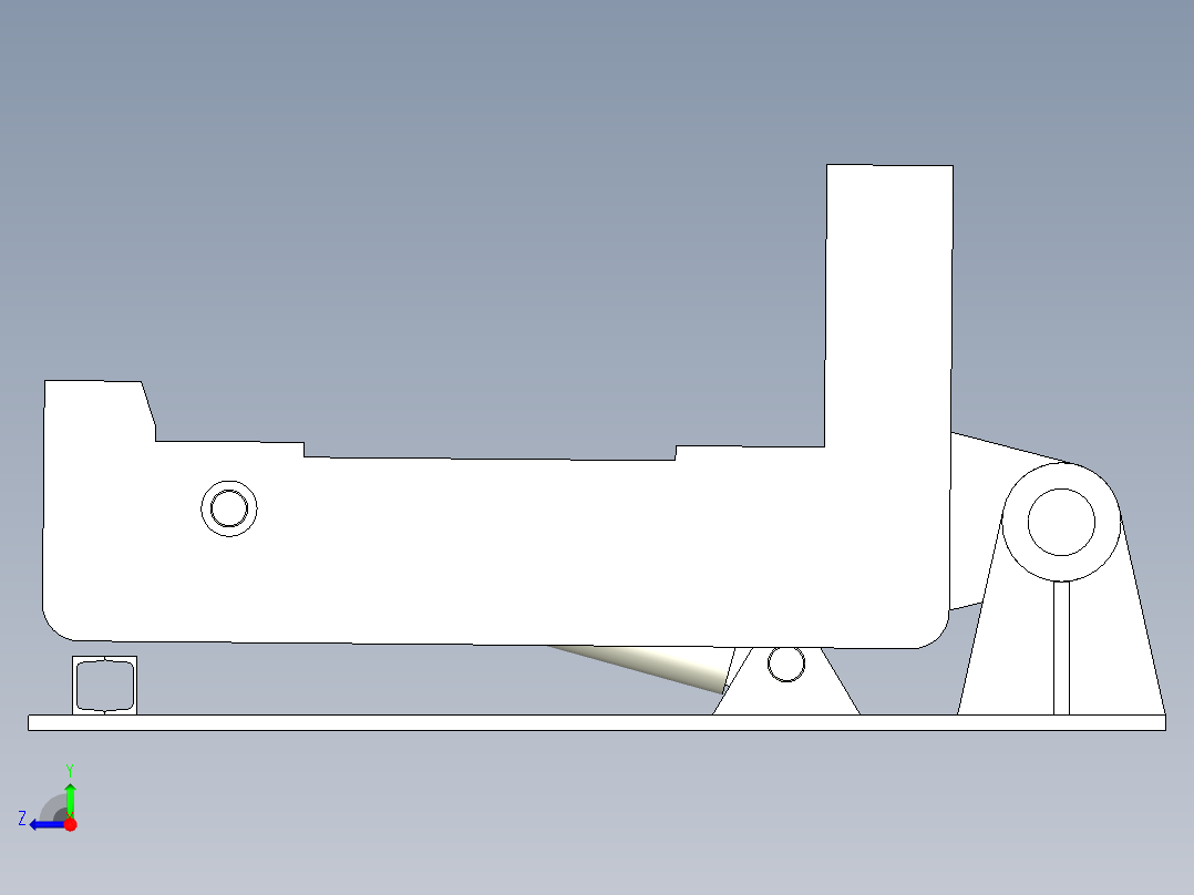 节省空间型立模机右视图
