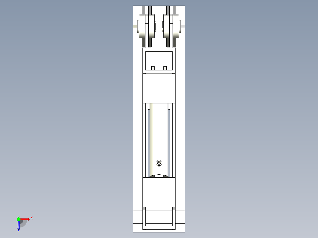 节省空间型立模机俯视图