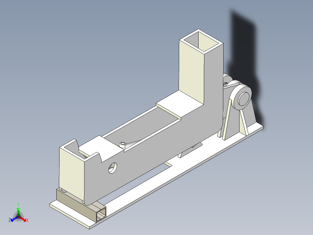 节省空间型立模机正等轴测图