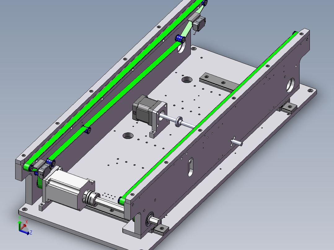 0.7米宽度可调双带输送机构