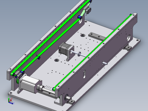 0.7米宽度可调双带输送机构