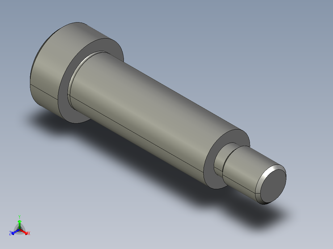 等高螺栓MSB12-35正等轴测图