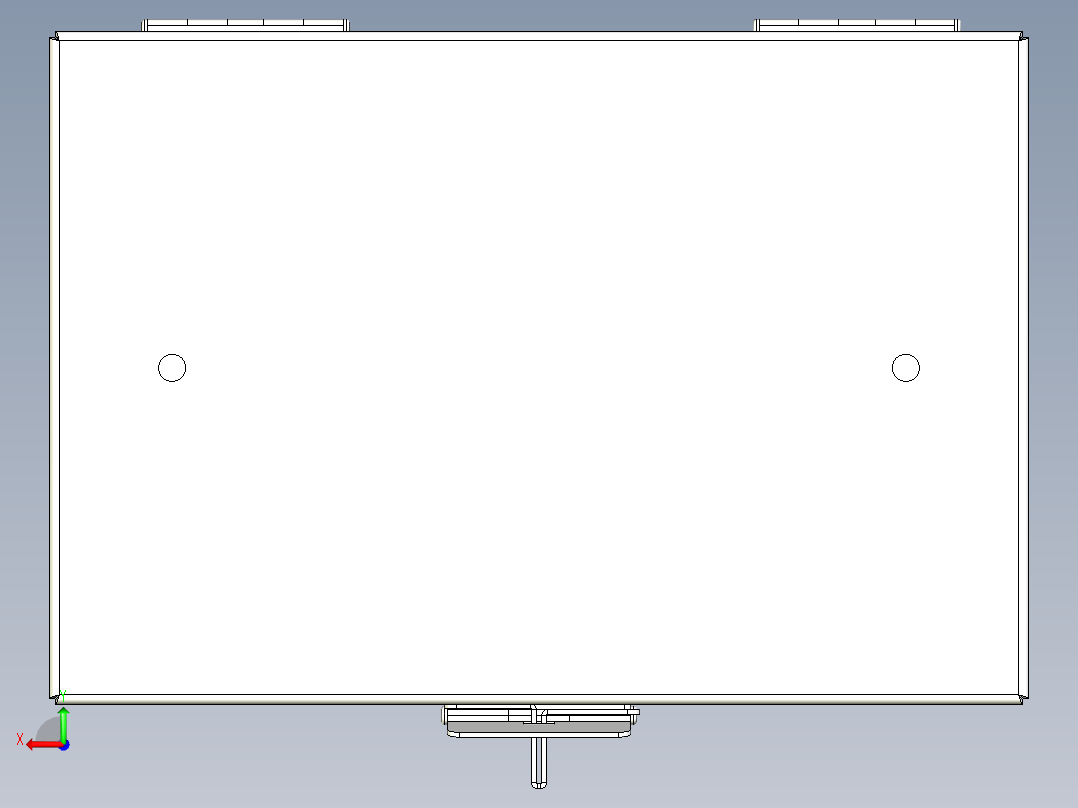 不锈钢收纳盒后视图