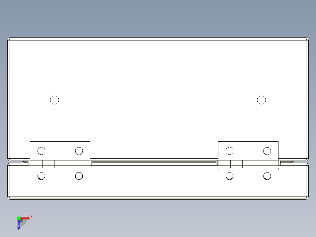 不锈钢收纳盒俯视图