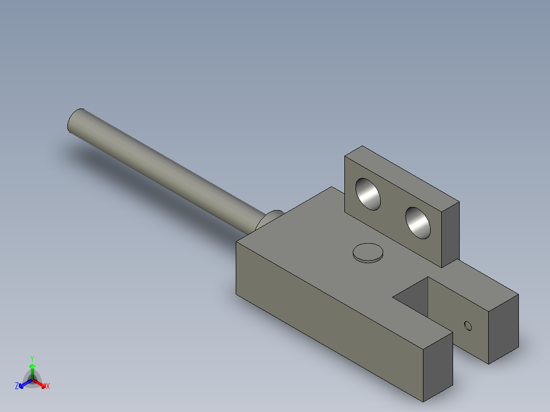 光电传感器PM-F44正等轴测图