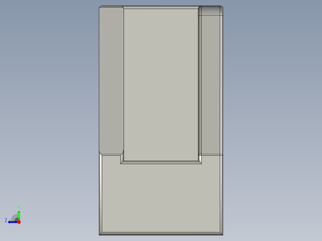 osram方型塑料把手(孔距90)10310169右视图
