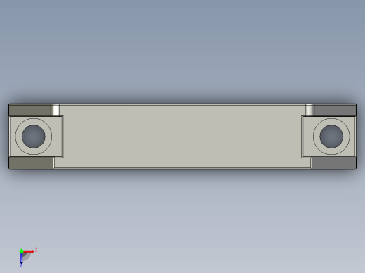 osram方型塑料把手(孔距90)10310169俯视缩略图