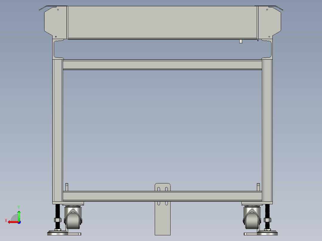 大众积放辊筒线-上料端后视图