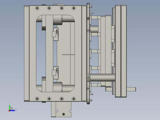 端子加工的折弯器左视缩略图