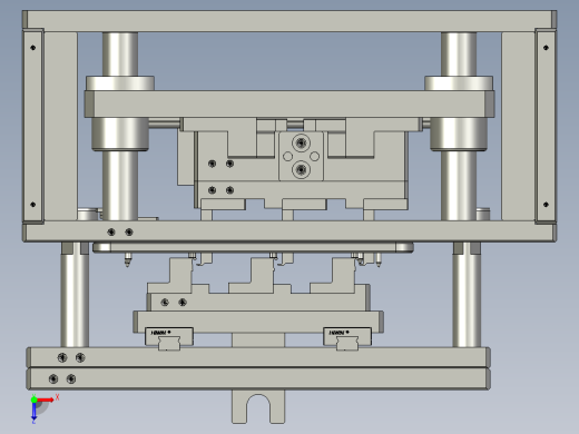 端子加工的折弯器俯视缩略图