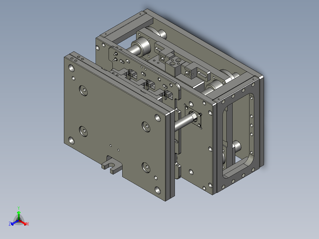 端子加工的折弯器正等轴测图