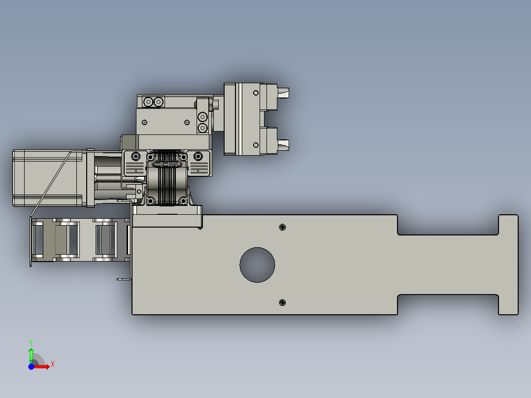 LBZL-H0-03下料搬运组件前视图
