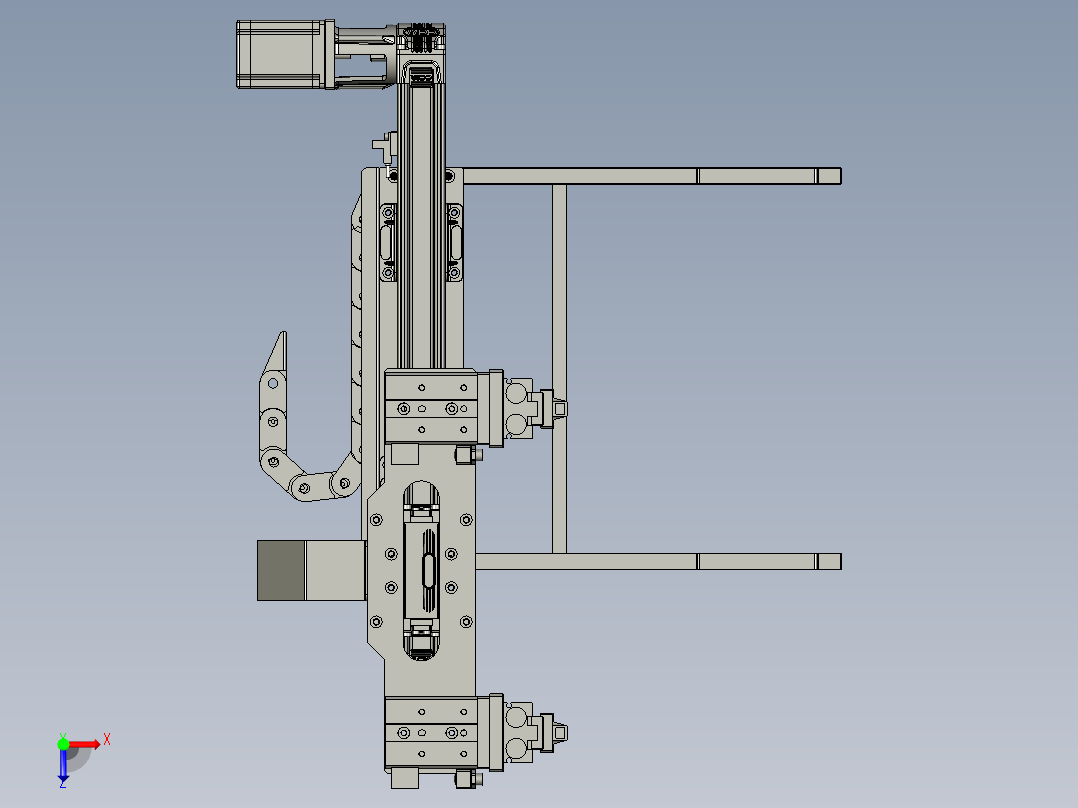 LBZL-H0-03下料搬运组件俯视图