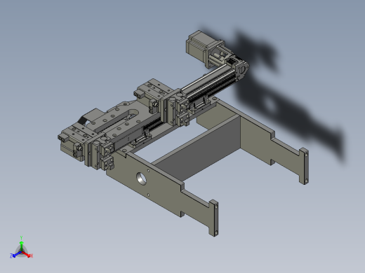 LBZL-H0-03下料搬运组件正等轴测缩略图