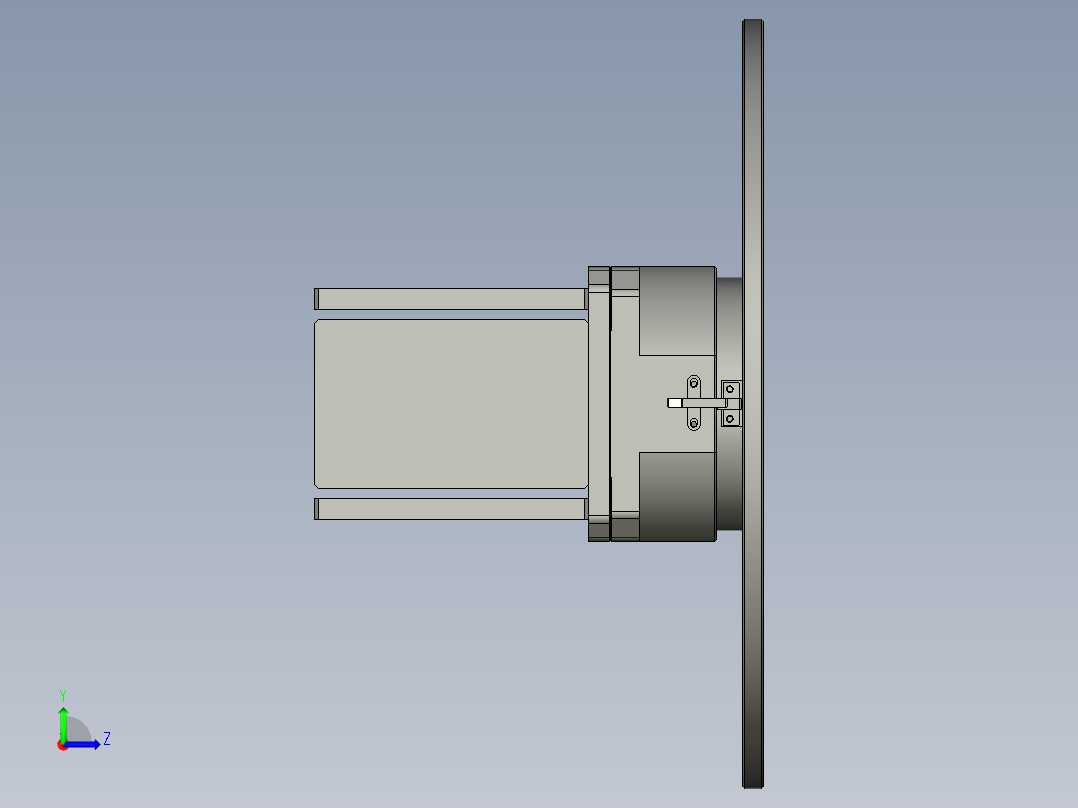 旋转载台机构左视图
