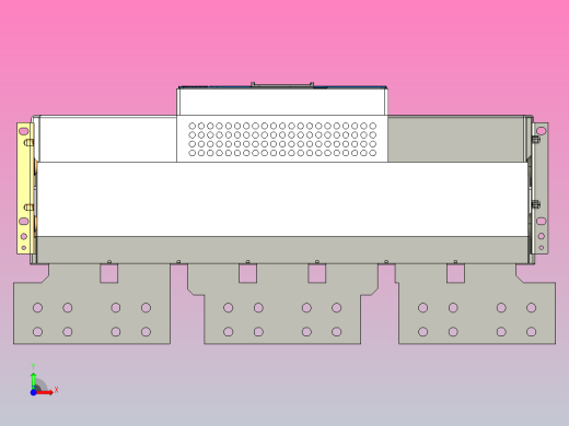 NXA63H63-3P固定万能式断路器三维模型202208前视缩略图