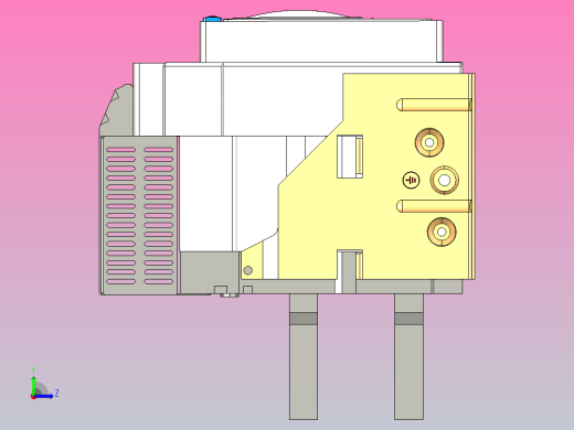 NXA63H63-3P固定万能式断路器三维模型202208左视缩略图