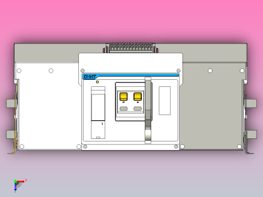 NXA63H63-3P固定万能式断路器三维模型202208俯视缩略图