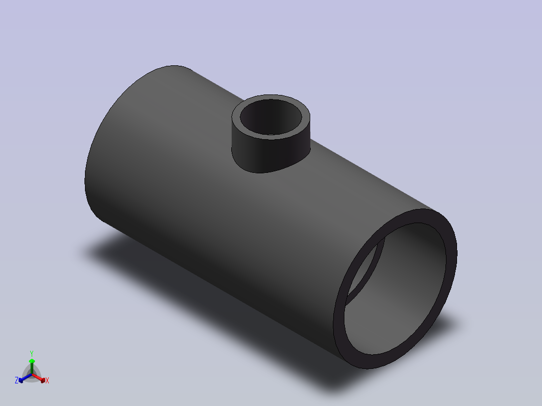 UPVC_RTEE_DN50_32正等轴测图