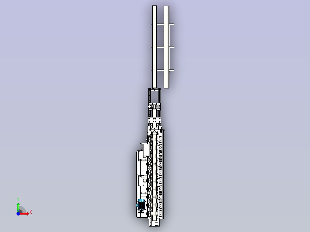 U型型材成型机前视图
