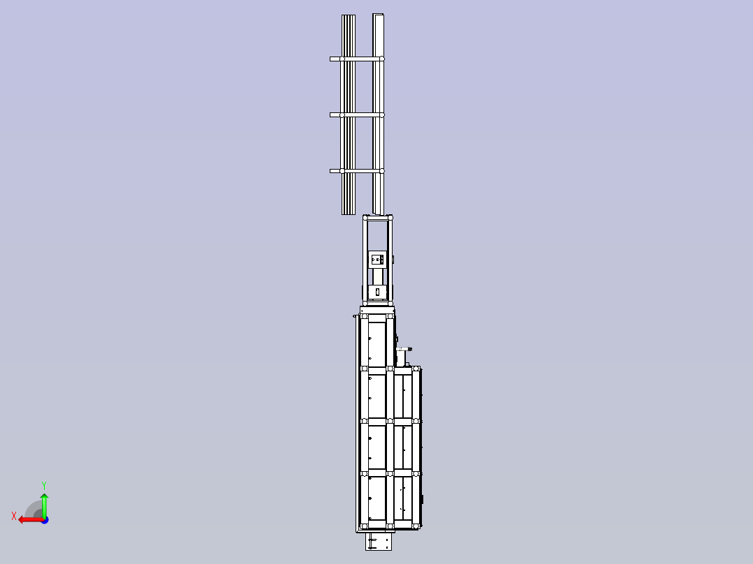 U型型材成型机后视图
