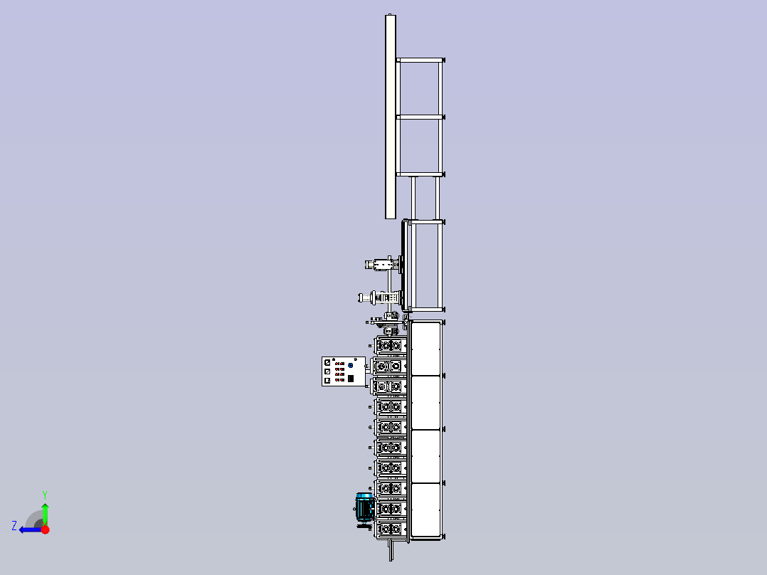 U型型材成型机右视图