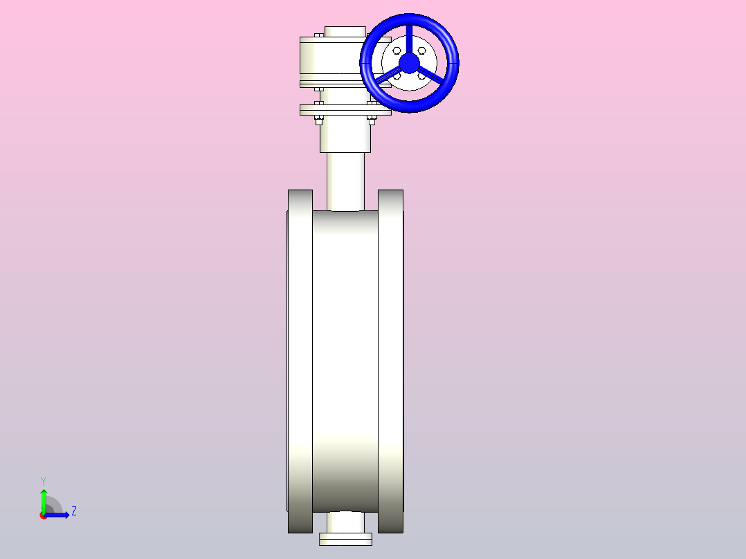 D..X╱H-10对夹式蝶阀[D41X]500.zip.zip左视图