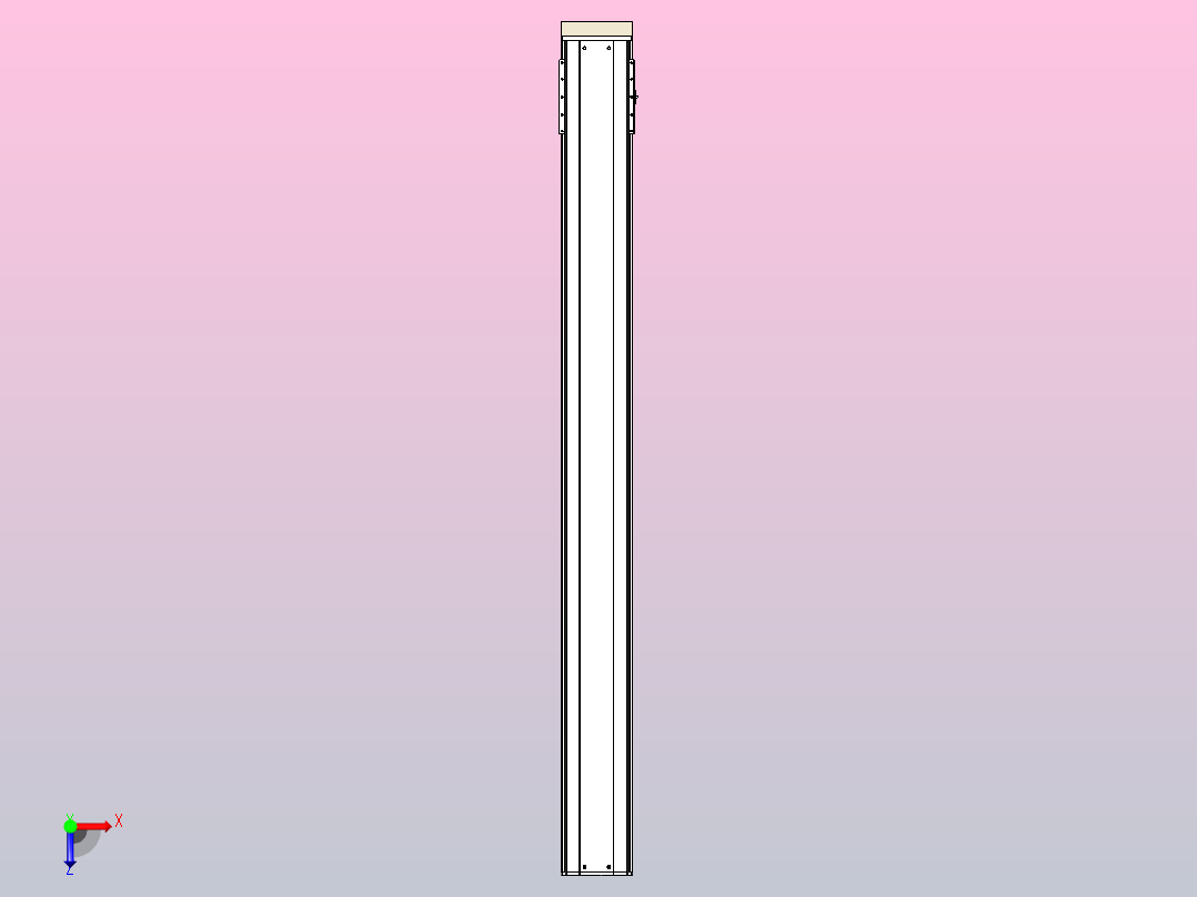 日规模组半封闭丝杆TPA-HNR-220D-3210C-L2200-MP-C-P1K-N3俯视图