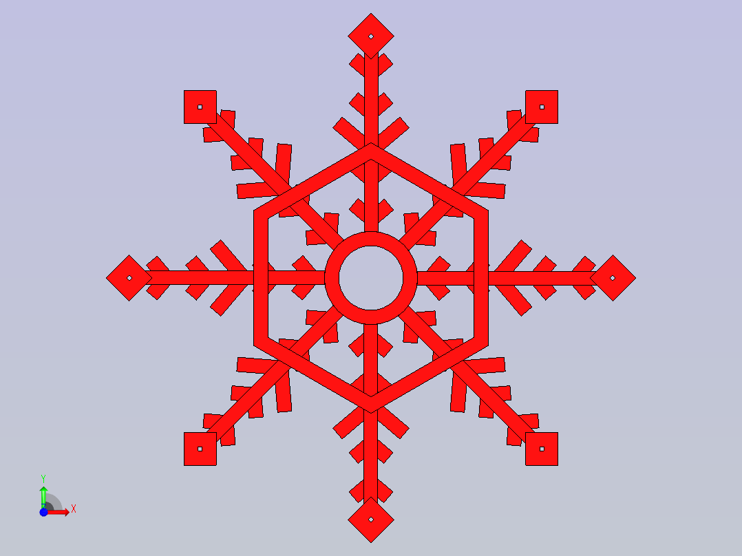 雪花4前视图