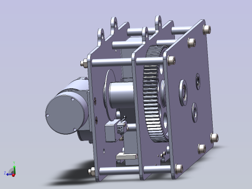 打印纸带传送系统3D模型