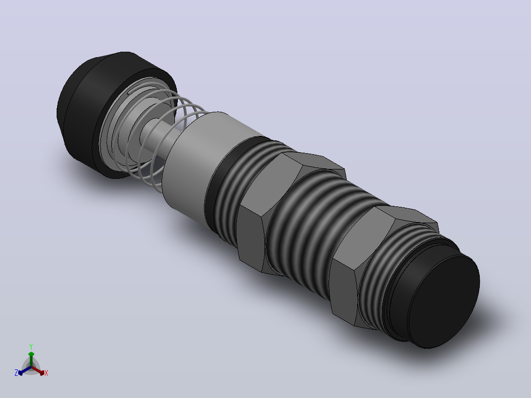 AD-4225／4250／4275油压缓冲器[AD▪4225] (2)主视图