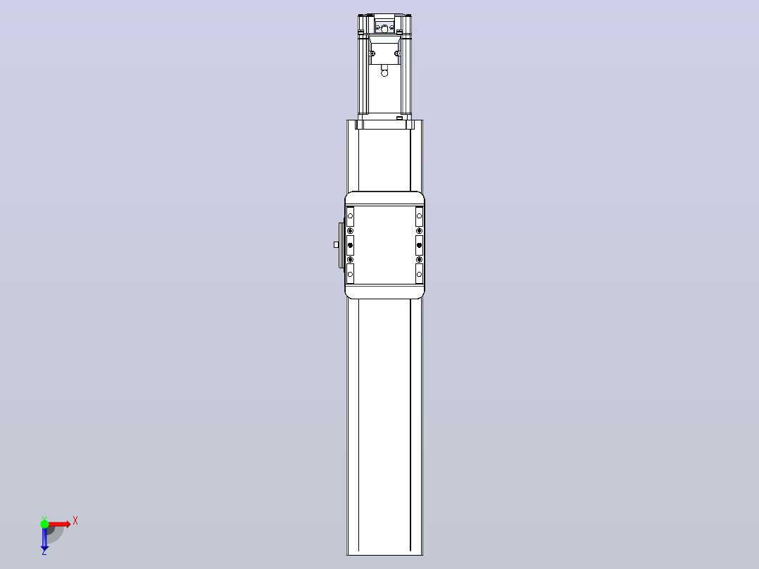 滚珠丝杠直线轴带导轨全封闭TPA-HCR-85D-1610C-L250-M-C-P20-N3俯视图