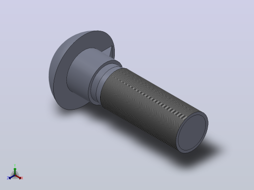 多套GBT12-GBT15半圆头螺栓3D模型Solidworks设计正等轴测缩略图