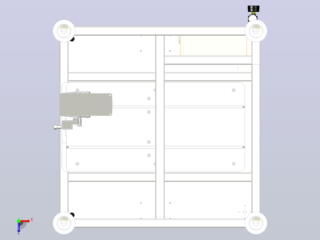座椅套安装治具俯视图