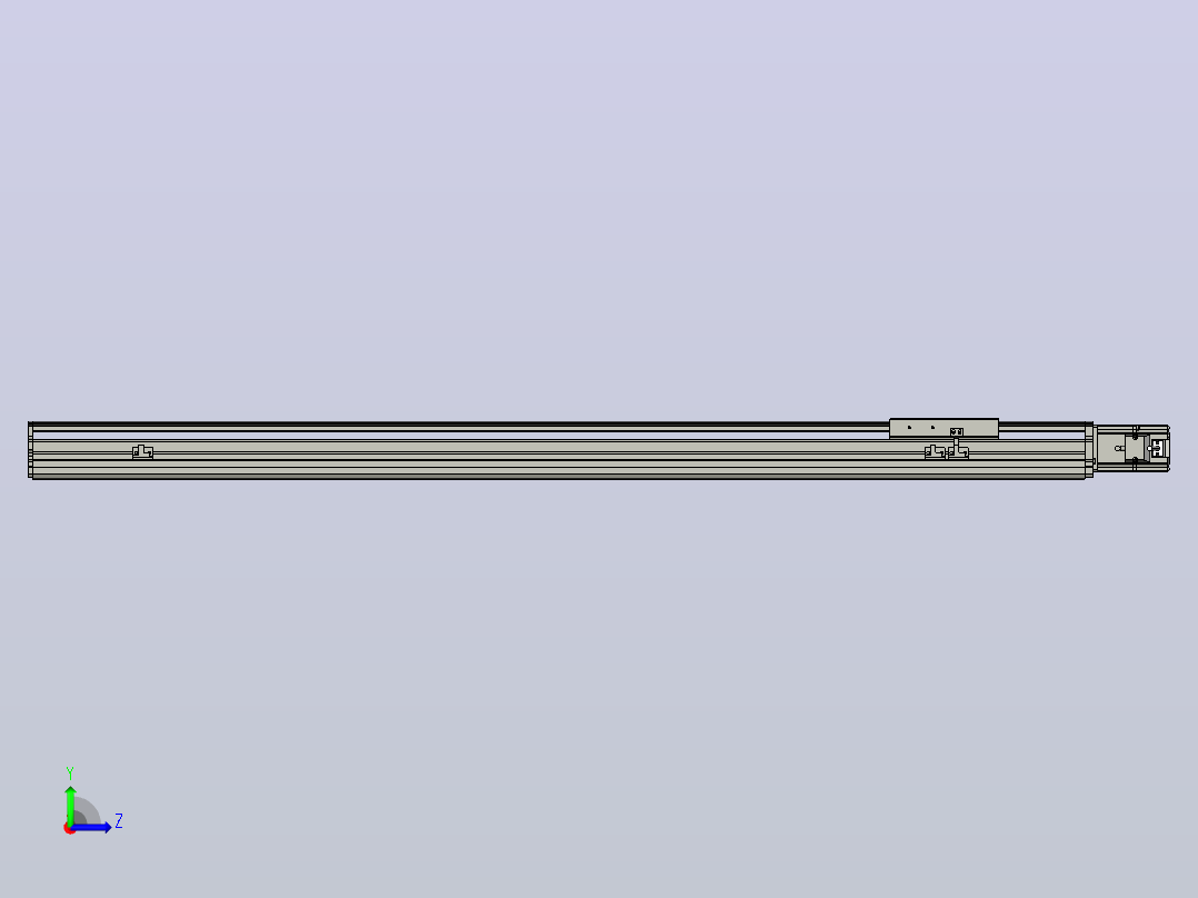 MT136BS半封闭丝杆滑台[MT136BS.L#.1050.BC.P40.C3]左视图