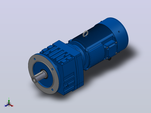 RF27法兰轴伸式安装斜齿轮减速机RF27-Y0.18-4P-63-M1-0°-Φ160