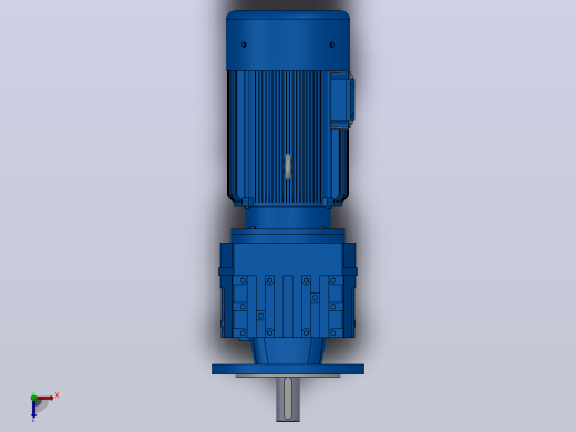 RF27法兰轴伸式安装斜齿轮减速机RF27-Y0.18-4P-63-M1-0°-Φ160俯视缩略图