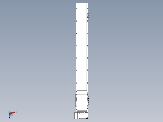 机器人皮带驱动直线轴TPA-GCB-150-P80-L1000-LU-M75-N3俯视缩略图