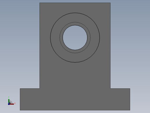T型高度选择型轴承座组件_BTC-6203-2Z-50-A前视缩略图
