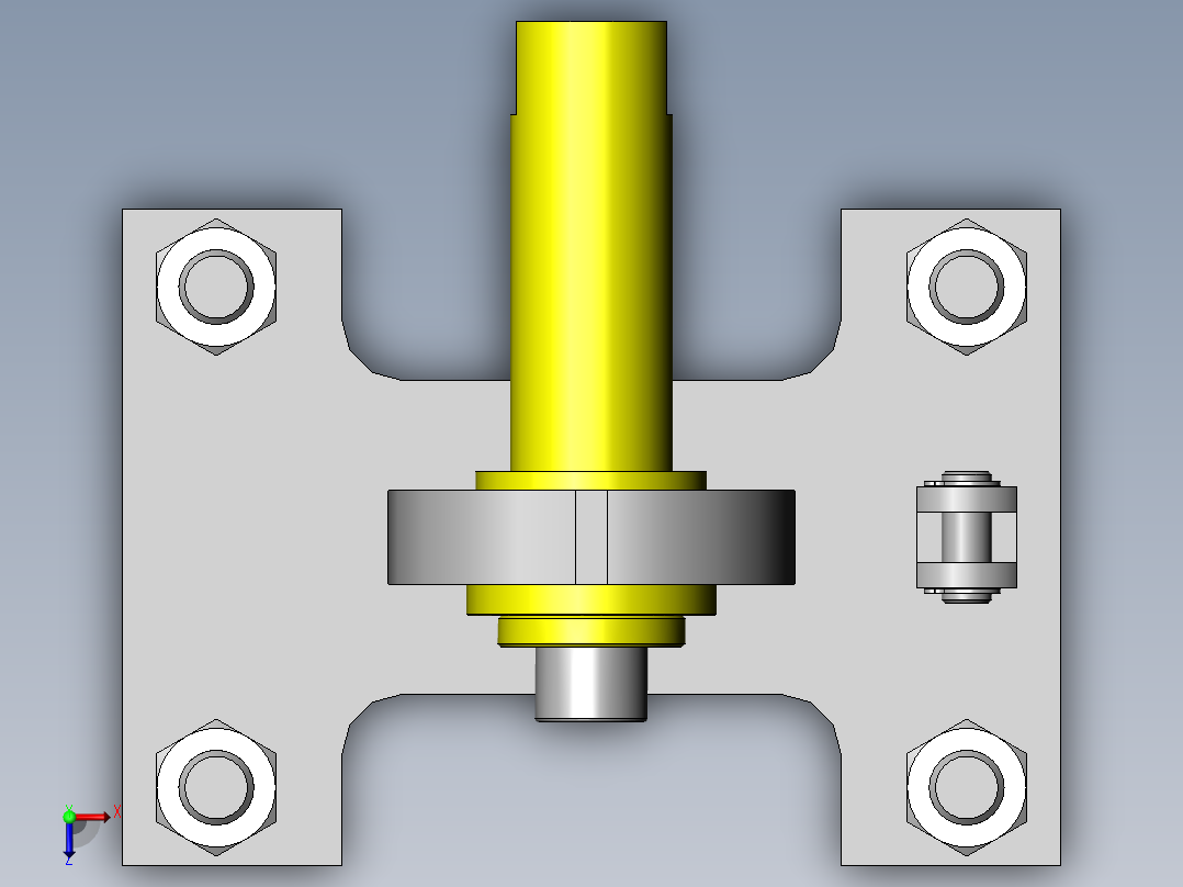 避让组件俯视图