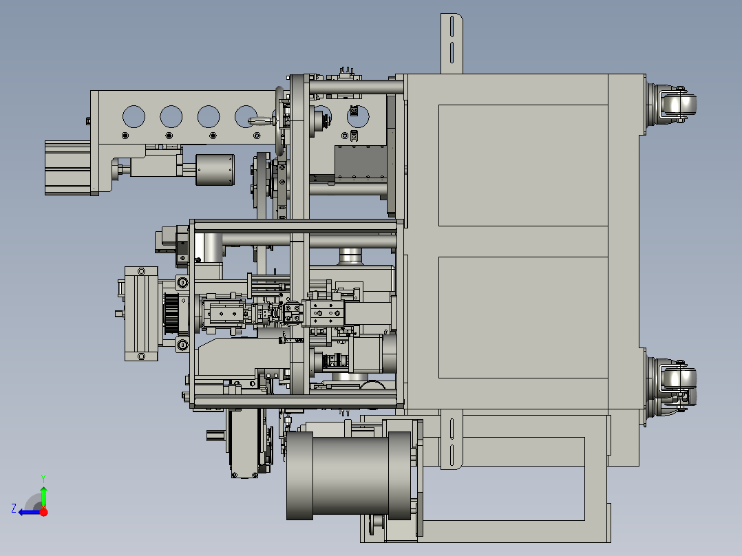 焊接后零件焊接成品的检测装置step右视图