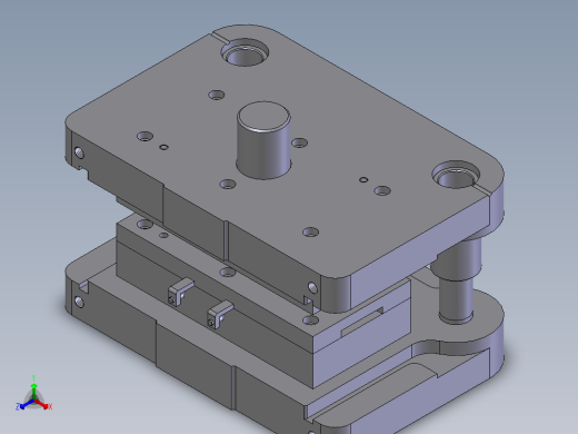 冷冲压模具三维图纸复合连续模具SW图纸素材