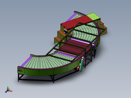 6套转弯机拐弯机 90度转弯输送机 90°转弯皮带轮图纸