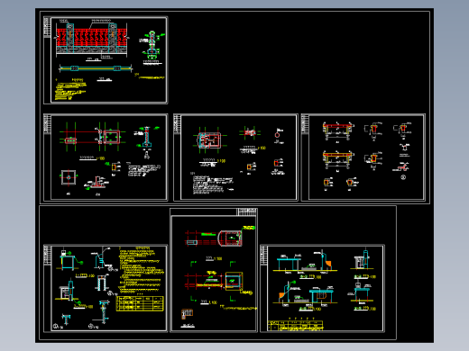 新厂东大门结构建筑施工图