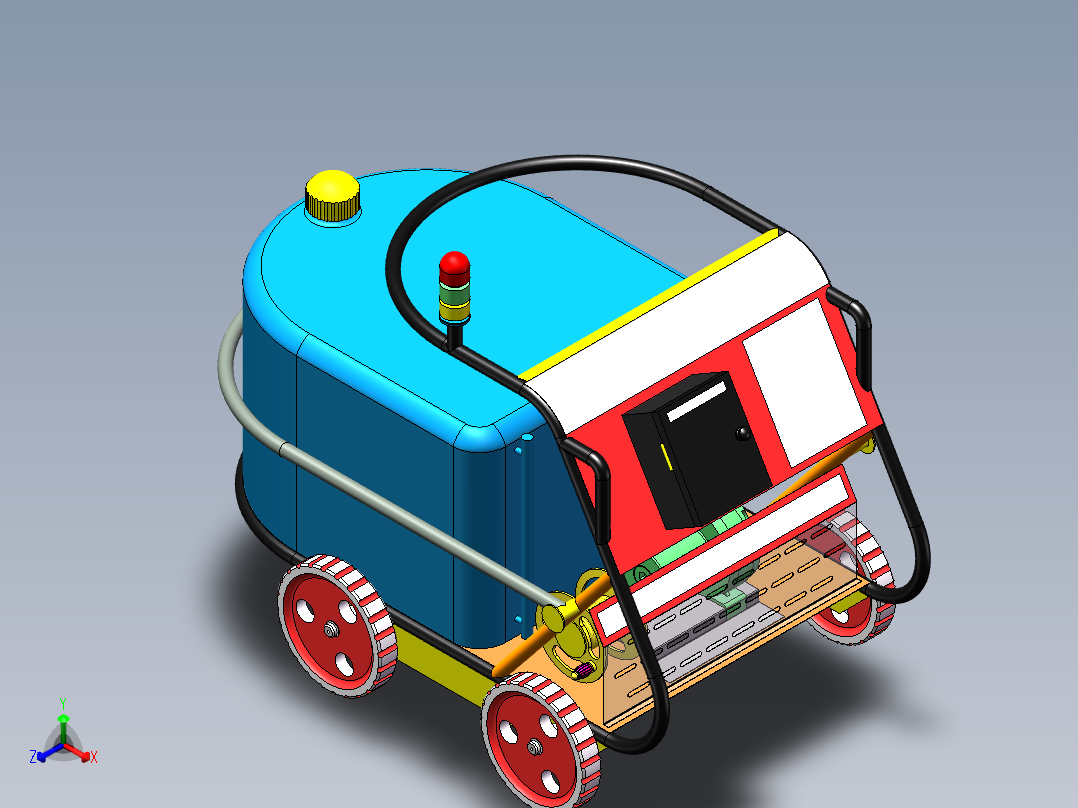 solidworks 卸货小车建模