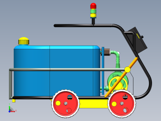 solidworks 卸货小车建模前视缩略图