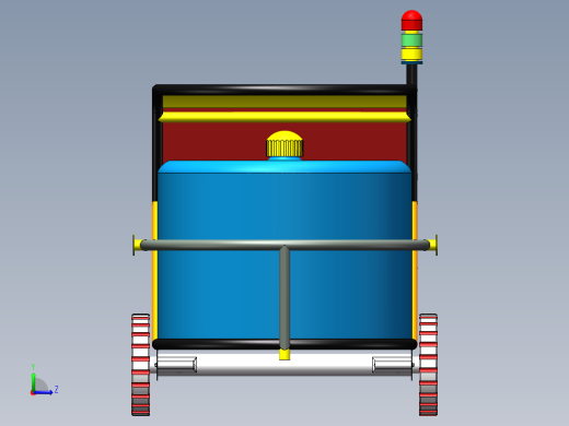 solidworks 卸货小车建模左视缩略图