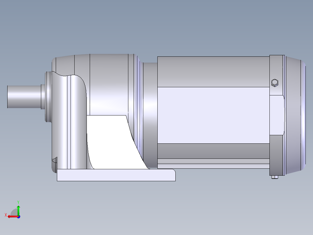 减速机solidworks 文件后视图