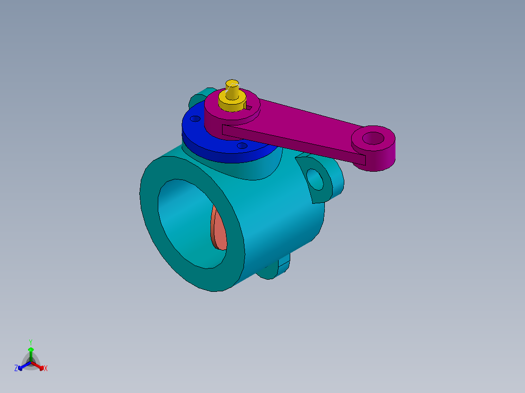 转体正等轴测图